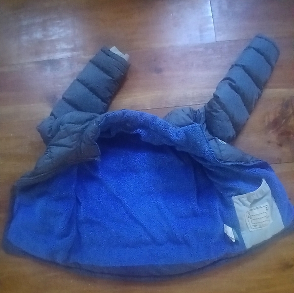 L.L. Bean Kids DOWNTEK Water Proof Puffer Jacket - Dark Gray Sz 14-16. - Picture 3 of 9